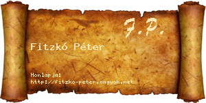 Fitzkó Péter névjegykártya